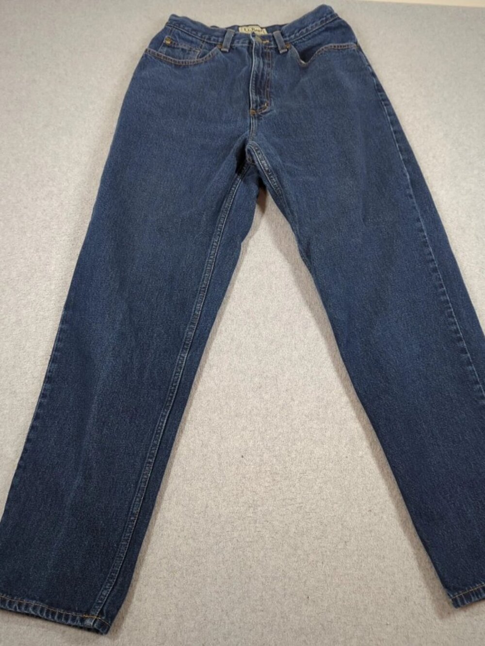 L.L. Bean Natural Fit Jeans Women's 10 M/T (Fit 25x30) Blue Straight High Rise